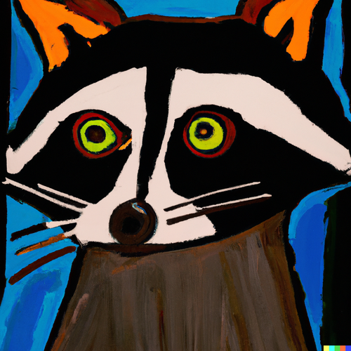 Abstract Raccoon #1